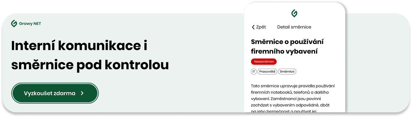 Vyzkoušejte Growy NET zdarma